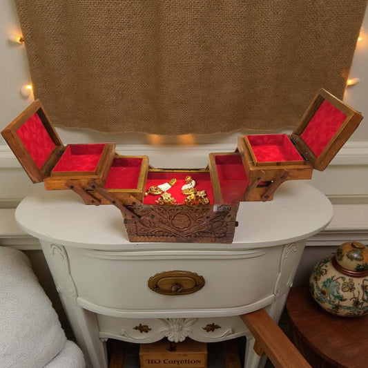 Foldable Wooden Jewellery Box